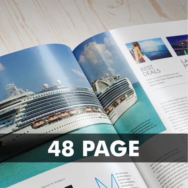 48 Page Booklet Half Page - Order Now - Fast Delivery