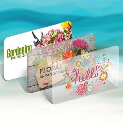 Clear Plastic Business Cards